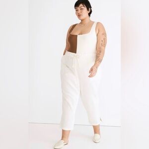 Madewell Cream Double Gauze Ankle Length Beach Pants New w/o Tag